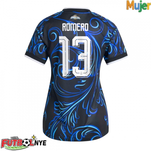 Camiseta Argentina Cristian Romero #13 Visitante Equipación para mujer Mundial 2026 manga corta